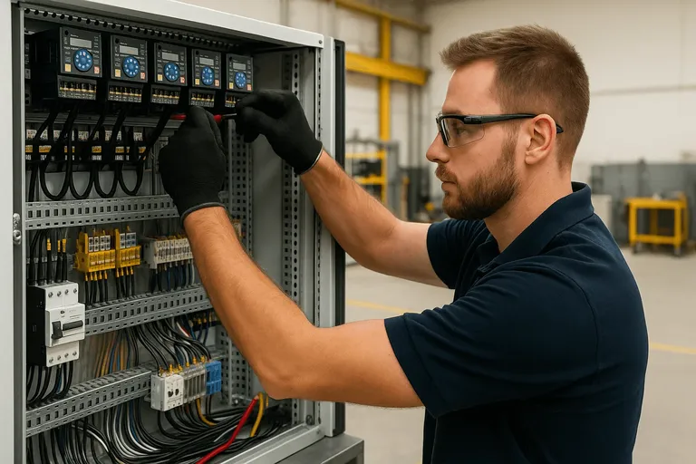electricians in yuba city california on commercial electrical installation_1